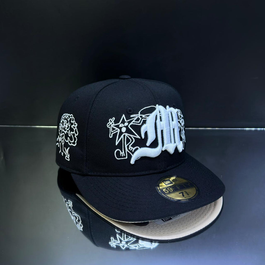 MORA NEGRO\BLANCO TALLA 7 3\8