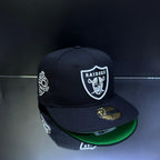 RAIDER NEGRO\BLANCO TALLA 7 3\8