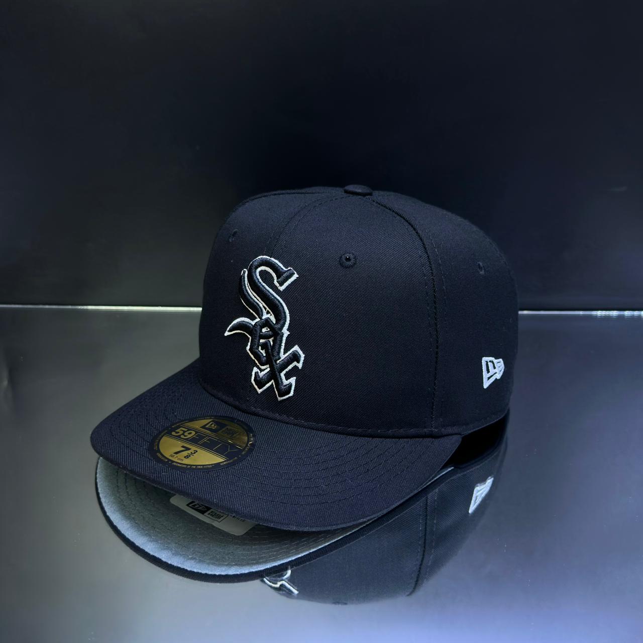 SOX NEGRO BORDE BLANCO TALLA 7 3\8