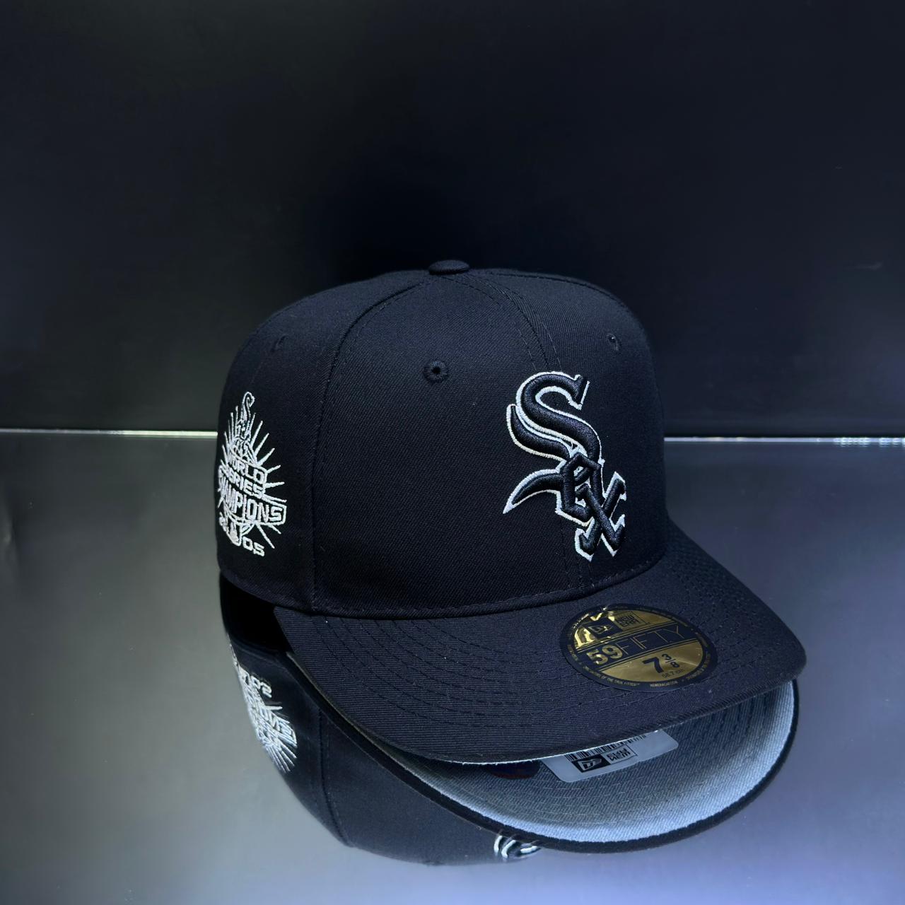 SOX NEGRO BORDE BLANCO TALLA 7 3\8