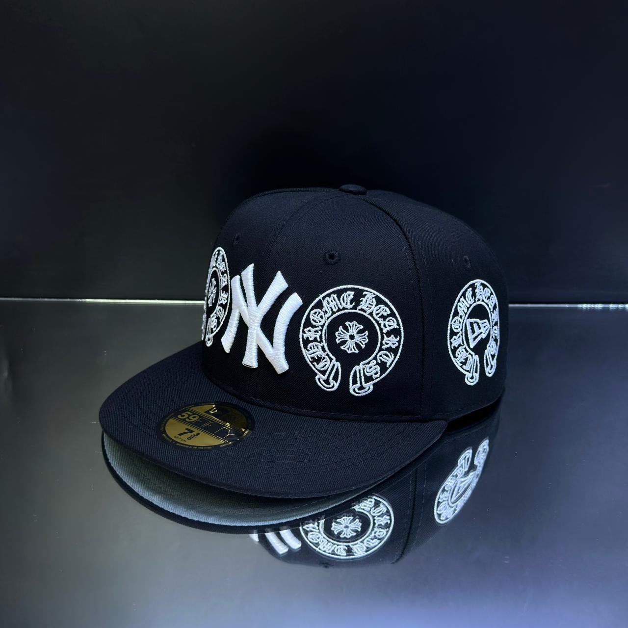 NY YANKEES NEGRO\BLANCO TALLA 7 3\8