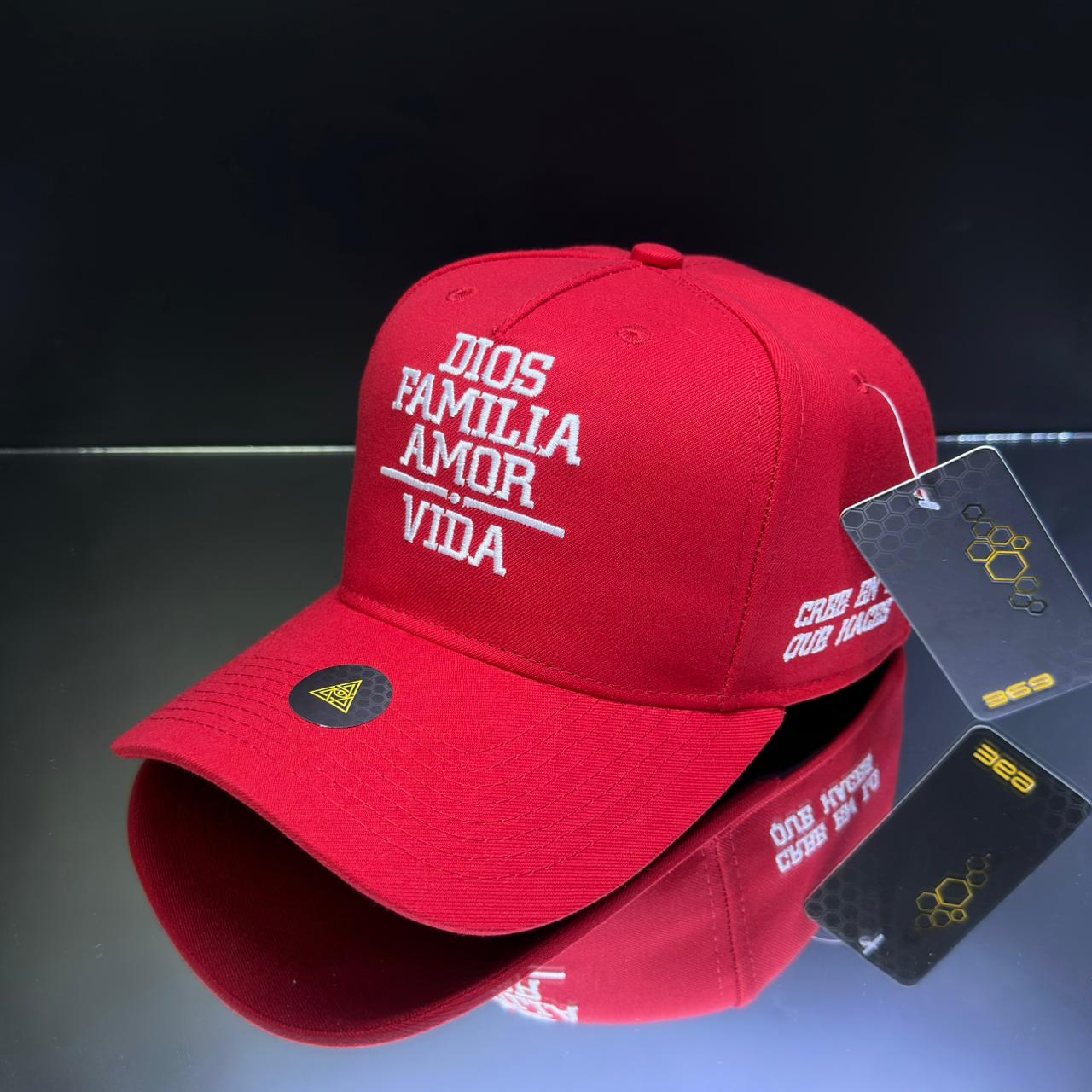 DIOS, FAMILIA, AMOR, VIDA ROJO\BLANCO