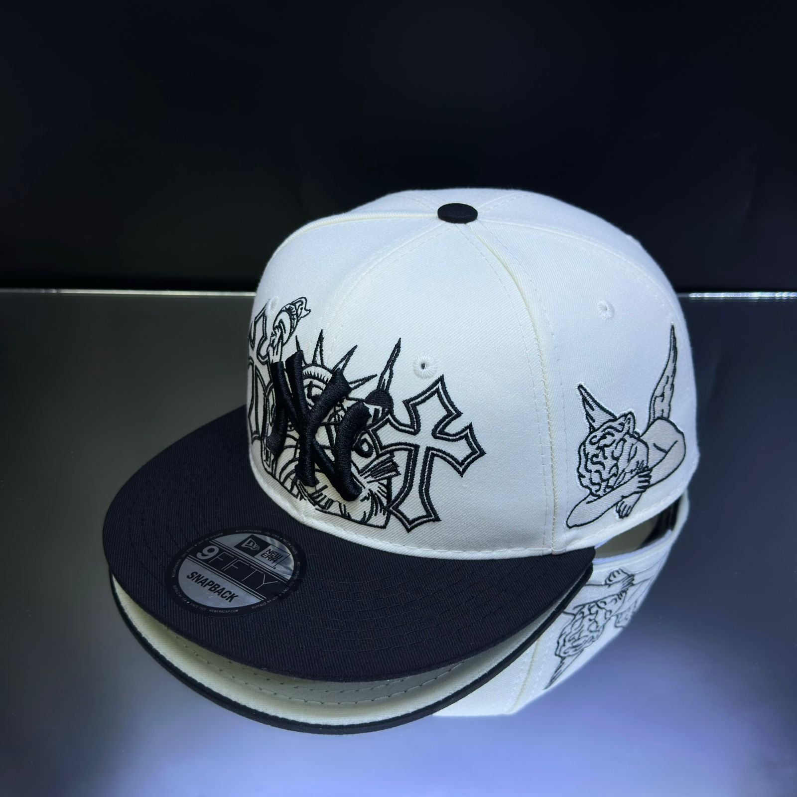 NY YANKEES .CRUZ, ANTORCHA CREMA\NEGRO