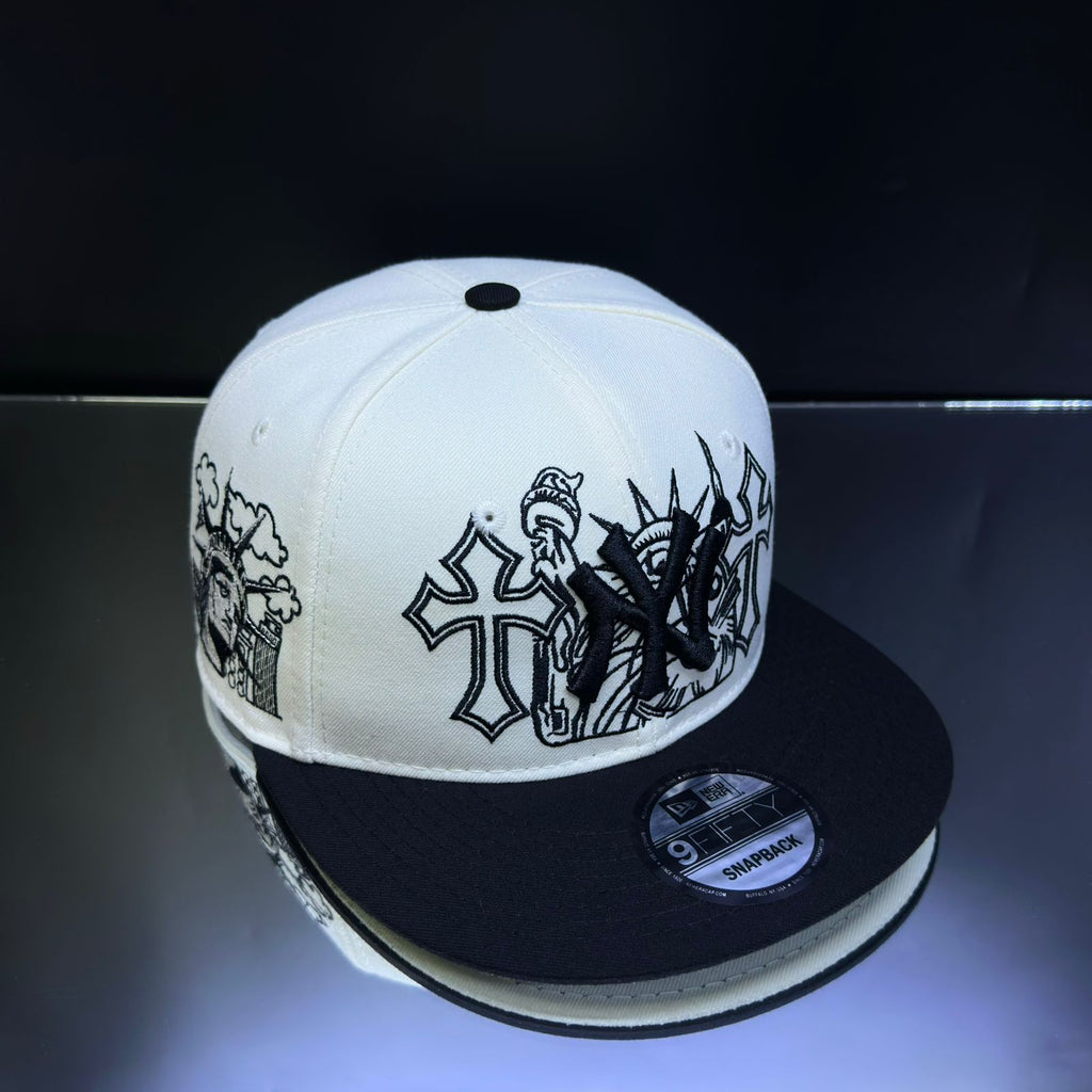 NY YANKEES .CRUZ, ANTORCHA CREMA\NEGRO