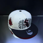 SOX CREMA\NEGRO\BORDE ROJO