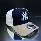 NY YANKEES FLORES CREMA\AZUL MARINO