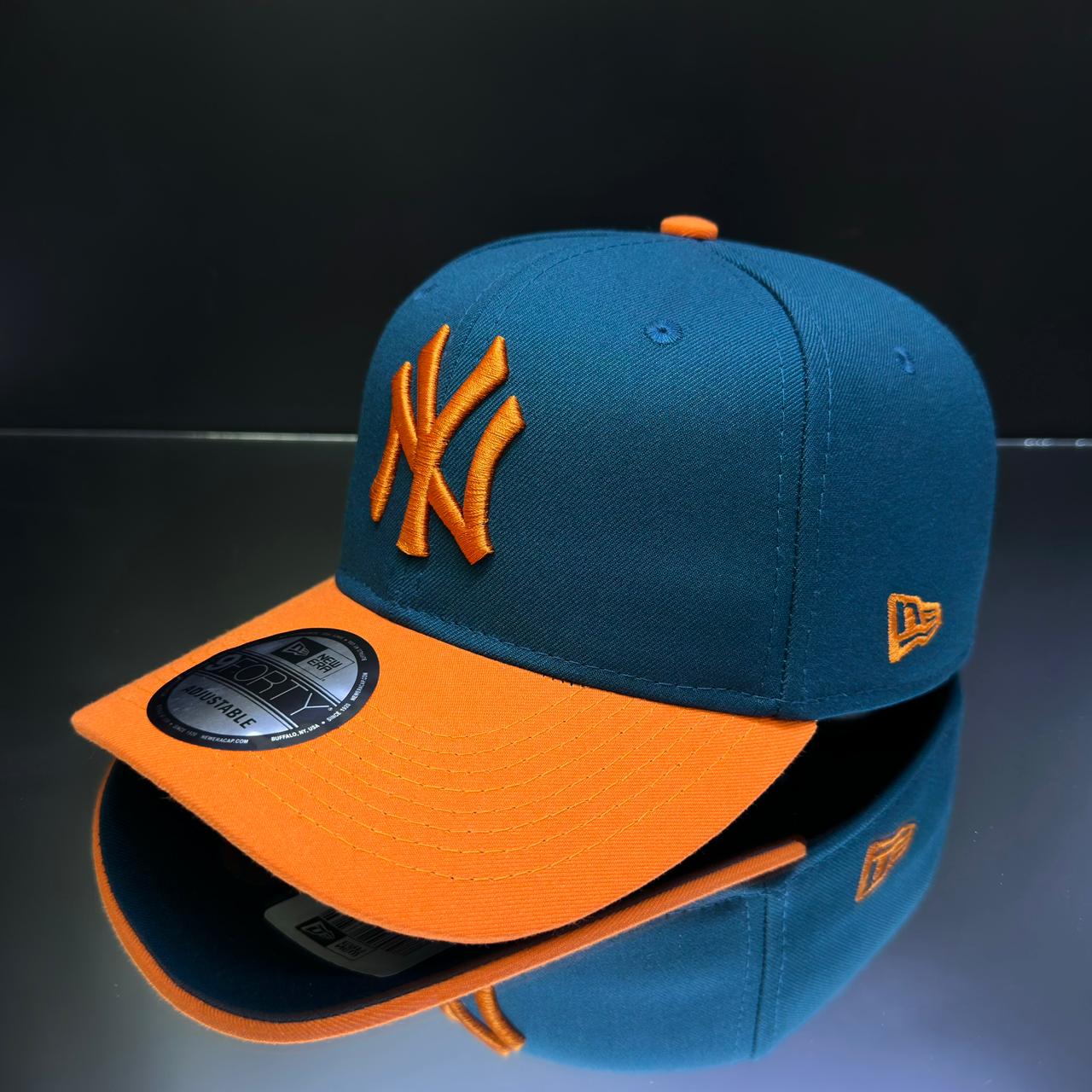 NY YANKEES VERDE JADE OSCURO\NARANJA