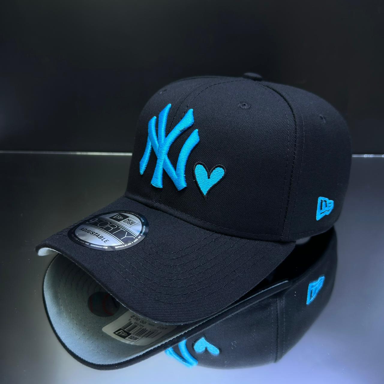 NY YANKEES CORAZON NEGRO\TURQUESA