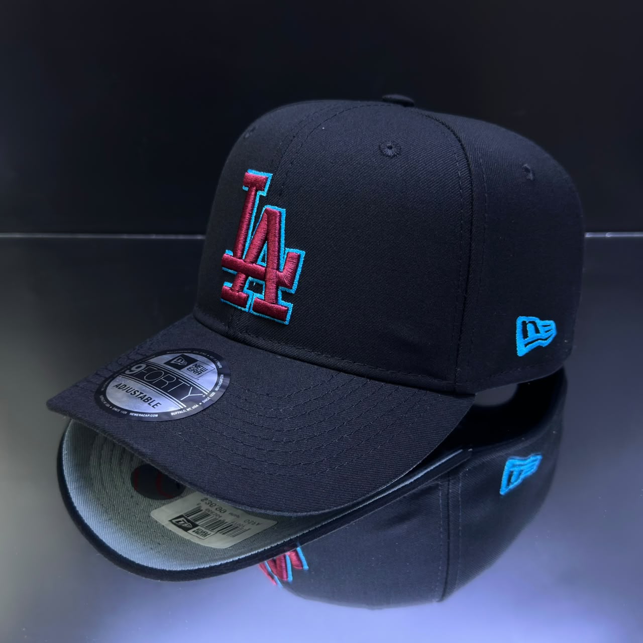 LOS ANGELES NEGRO\GUINDA\TURQUESA